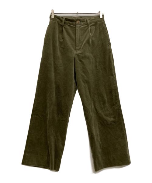 BEAMS BOY（ビームスボーイ）BEAMS BOY (ビームスボーイ) 10ウェルコーデュロイスラックス グリーンの古着・服飾アイテム