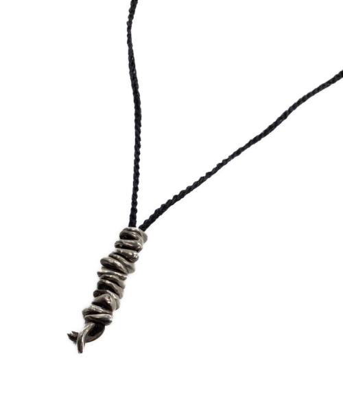 JILL PLATNER（ジルプラットナー）JILL PLATNER (ジルプラットナー) Birdbone necklace ブラック×シルバーの古着・服飾アイテム