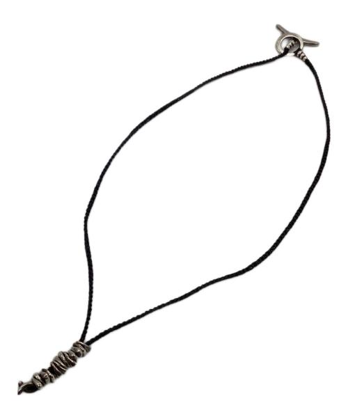 JILL PLATNER（ジルプラットナー）JILL PLATNER (ジルプラットナー) Birdbone necklace ブラック×シルバーの古着・服飾アイテム