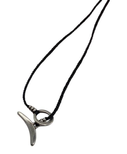 JILL PLATNER（ジルプラットナー）JILL PLATNER (ジルプラットナー) Birdbone necklace ブラック×シルバーの古着・服飾アイテム