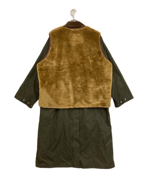 Barbour（バブアー）Barbour (バブアー) コート カーキ×ブラウン サイズ:40の古着・服飾アイテム