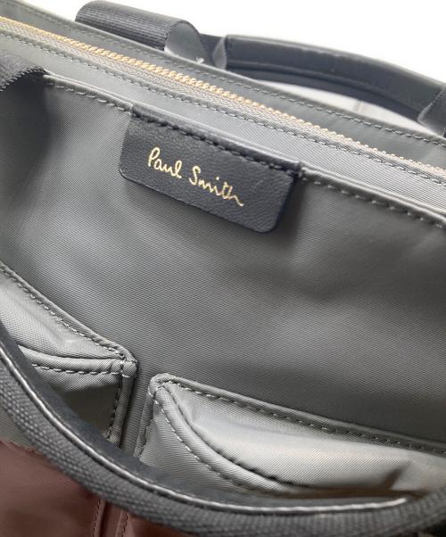 PAUL SMITH（ポールスミス）PAUL SMITH (ポールスミス) バイカラーブロックショルダーバッグ グレー×ピンクの古着・服飾アイテム