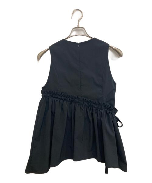 UN3D.（アンスリード）UN3D. (アンスリード) ウエストギャザーボリュームブラウス ブラック サイズ:36の古着・服飾アイテム