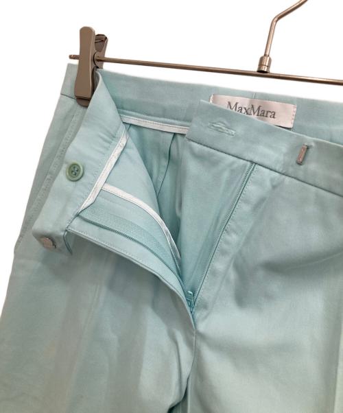 MaxMara（マックスマーラ）MaxMara (マックスマーラ) センタープレスパンツ スカイブルー サイズ:36の古着・服飾アイテム