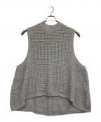 mizuiro-indミズイロインド）の古着「ローゲージニットベスト」｜グレー