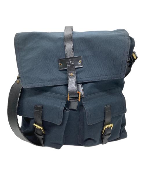 GUCCI（グッチ）GUCCI (グッチ) 2WAYバッグ ネイビーの古着・服飾アイテム