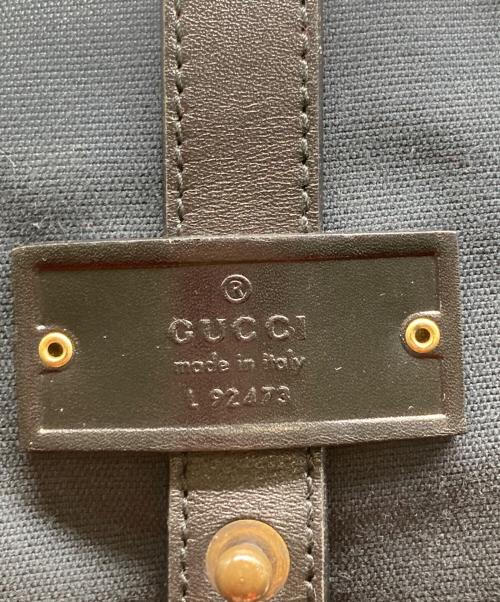 GUCCI（グッチ）GUCCI (グッチ) 2WAYバッグ ネイビーの古着・服飾アイテム