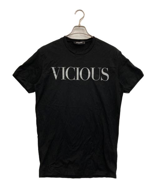 DSQUARED2（ディースクエアード）DSQUARED2 (ディースクエアード) Tシャツ ブラック サイズ:Lの古着・服飾アイテム