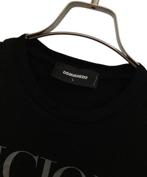 DSQUARED2（ディースクエアード）DSQUARED2 (ディースクエアード) Tシャツ ブラック サイズ:Lの古着・服飾アイテム