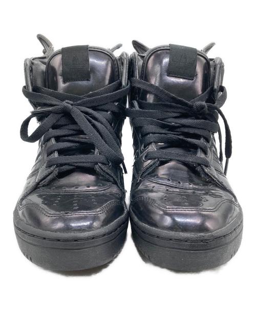adidas（アディダス）adidas (アディダス) JEREMY SCOTT (ジェレミースコット) ハイカットスニーカー ブラック サイズ:24.5の古着・服飾アイテム