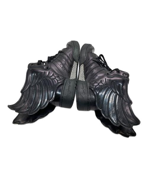 adidas（アディダス）adidas (アディダス) JEREMY SCOTT (ジェレミースコット) ハイカットスニーカー ブラック サイズ:24.5の古着・服飾アイテム