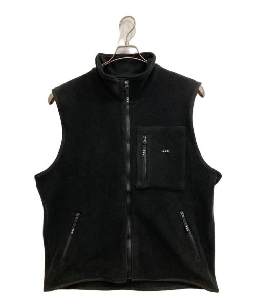 GOD SELECTION XXX（ゴッドセレクショントリプルエックス）GOD SELECTION XXX (ゴッドセレクショントリプルエックス) フリースベスト ブラック サイズ:Ｌの古着・服飾アイテム