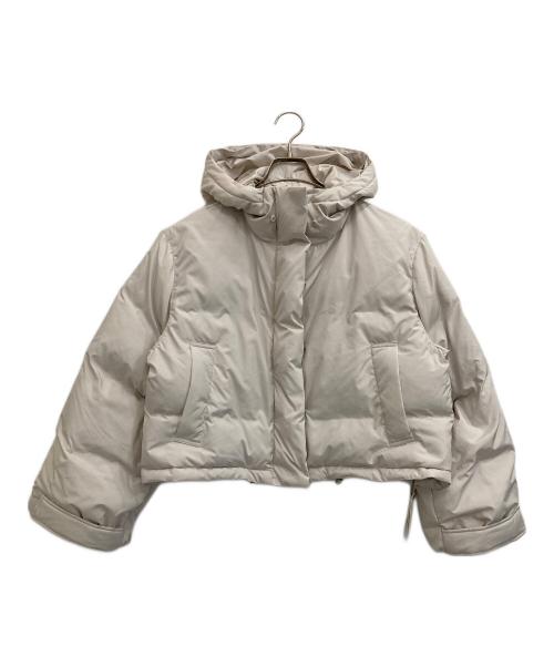 Snidel（スナイデル）Snidel (スナイデル) フードファーショートダウン アイボリー サイズ:Fの古着・服飾アイテム