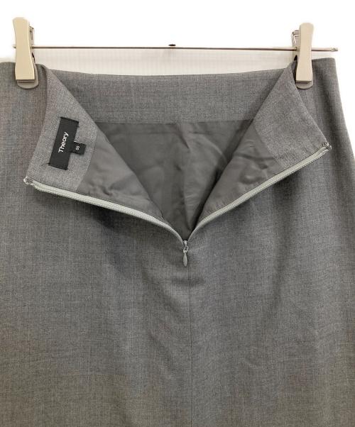 theory（セオリー）theory (セオリー) ウールロングスカート グレー サイズ:00の古着・服飾アイテム