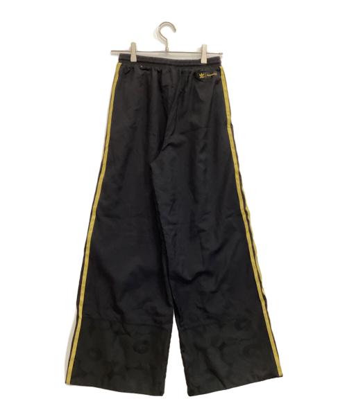 adidas（アディダス）adidas (アディダス) marimekko (マリメッコ) WIDE LEG TRACK PANTS WITH JACQUARD PANEL BLACK ブラック サイズ:Lの古着・服飾アイテム