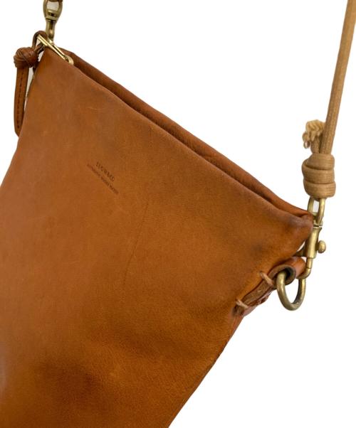 SLOW（スロウ）SLOW (スロウ) BEAMS (ビームス) レザーサコッシュ ブラウンの古着・服飾アイテム