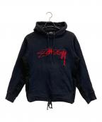 stussyステューシー）の古着「パーカー」｜ブラック