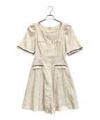 HER LIP TOハーリップトゥ）の古着「Canal Tweed Mini Dress」｜ホワイト