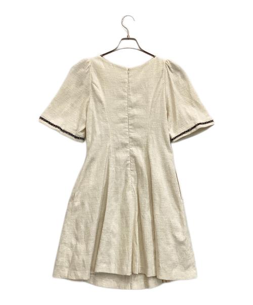 HER LIP TO（ハーリップトゥ）Her lip to (ハーリップトゥ) Canal Tweed Mini Dress ホワイト サイズ:Sの古着・服飾アイテム
