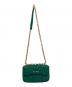 MIU MIU (ミュウミュウ) チェーンショルダーバッグ グリーン：44000円