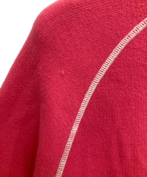 maillot（マイヨ）maillot (マイヨ) クルーネックカラーニット ピンク サイズ:サイズ３の古着・服飾アイテム