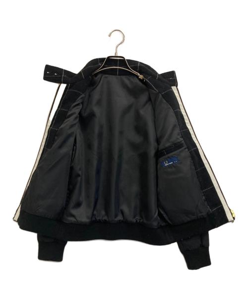FRED PERRY（フレッドペリー）FRED PERRY (フレッドペリー) 切替ウールブルゾン ブラック サイズ:Mの古着・服飾アイテム