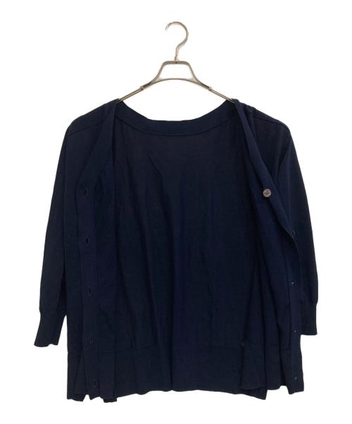 Spick and Span（スピックアンドスパン）Spick and Span (スピックアンドスパン) ICECOTTON 2wayオーバーサイズカーディガン ネイビー サイズ:-の古着・服飾アイテム