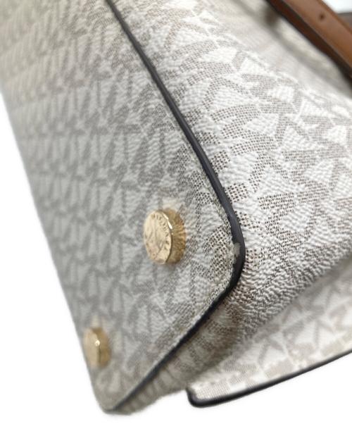 MICHAEL KORS（マイケル・コース）MICHAEL KORS (マイケルコース) エミリアラージサッチェルバッグ アイボリーの古着・服飾アイテム