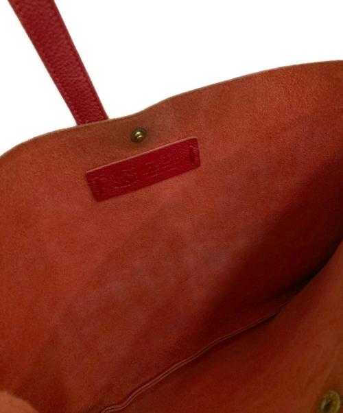 IL BISONTE（イル ビゾンテ）IL BISONTE (イル ビゾンテ) レザーショルダーバッグ レッドの古着・服飾アイテム