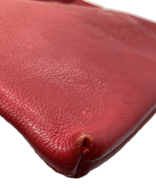 IL BISONTE（イル ビゾンテ）IL BISONTE (イル ビゾンテ) レザーショルダーバッグ レッドの古着・服飾アイテム