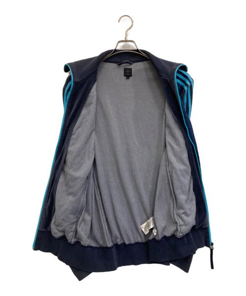 adidas（アディダス）adidas (アディダス) ベロアトラックジャケット ネイビー サイズ:XLの古着・服飾アイテム