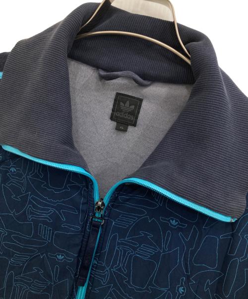 adidas（アディダス）adidas (アディダス) ベロアトラックジャケット ネイビー サイズ:XLの古着・服飾アイテム