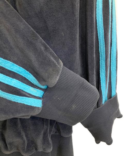 adidas（アディダス）adidas (アディダス) ベロアトラックジャケット ネイビー サイズ:XLの古着・服飾アイテム