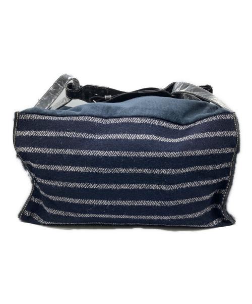 Vivienne Westwood（ヴィヴィアンウエストウッド）Vivienne Westwood (ヴィヴィアンウエストウッド) Harris Tweed (ハリスツイード) ボストンバッグ ネイビーの古着・服飾アイテム