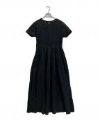 mizuiro-indミズイロインド）の古着「リネンブレンドワンピース」｜ブラック