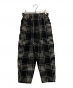 mizuiro-indミズイロインド）の古着「リネンパンツ」｜ベージュ×ブラック