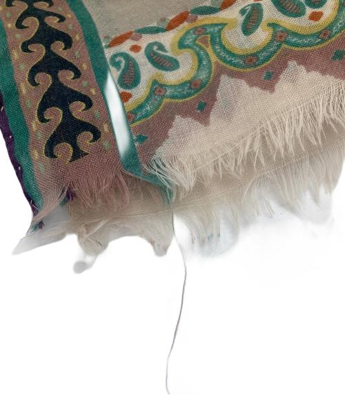 ETRO（エトロ）ETRO (エトロ) ペイズリー柄カシミヤストール ベージュの古着・服飾アイテム