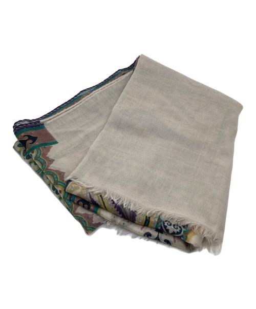 ETRO（エトロ）ETRO (エトロ) ペイズリー柄カシミヤストール ベージュの古着・服飾アイテム