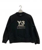 Y-3ワイスリー）の古着「STACKED LOGO CREW SWEATER」｜ブラック