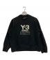 Y-3（ワイスリー）の古着「STACKED LOGO CREW SWEATER」｜ブラック