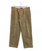 POLO RALPH LAURENポロ・ラルフローレン）の古着「太畝タックコーデュロイパンツ」｜ベージュ