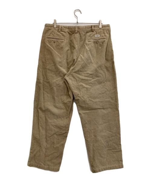 POLO RALPH LAUREN（ポロ・ラルフローレン）POLO RALPH LAUREN (ポロ・ラルフローレン) 太畝タックコーデュロイパンツ ベージュ サイズ:SIZE 96cm (W38)の古着・服飾アイテム
