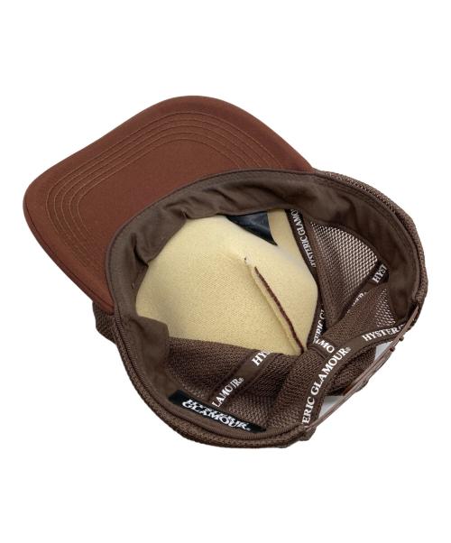 Hysteric Glamour（ヒステリックグラマー）Hysteric Glamour (ヒステリックグラマー) FEEL GOOD メッシュキャップ ブラウン サイズ:FREEの古着・服飾アイテム