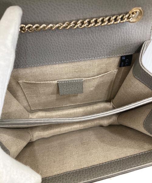 GUCCI（グッチ）GUCCI (グッチ) インターロッキングGチェーンショルダーバッグ グレーの古着・服飾アイテム