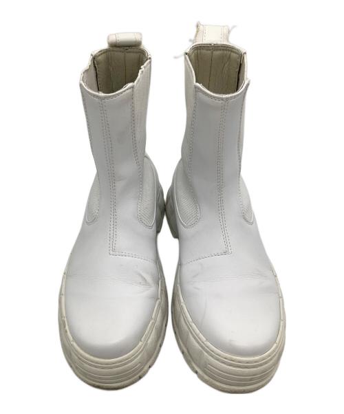 VIRON（ヴィロン）VIRON (ヴィロン) サイドゴアブーツ ホワイト サイズ:23.5の古着・服飾アイテム