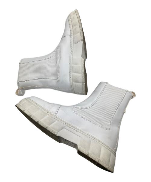 VIRON（ヴィロン）VIRON (ヴィロン) サイドゴアブーツ ホワイト サイズ:23.5の古着・服飾アイテム