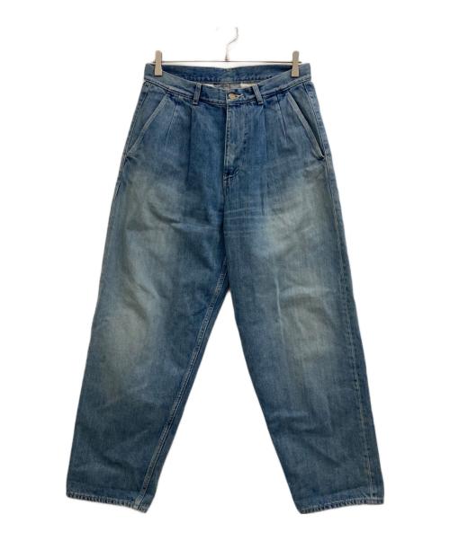 Graphpaper（グラフペーパー）Graphpaper (グラフペーパー) Selvage Denim Two Tuck Tapered Pants インディゴ サイズ:1の古着・服飾アイテム