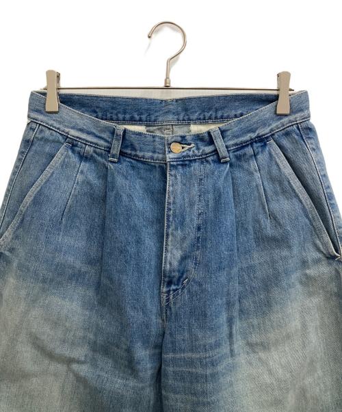 Graphpaper（グラフペーパー）Graphpaper (グラフペーパー) Selvage Denim Two Tuck Tapered Pants インディゴ サイズ:1の古着・服飾アイテム