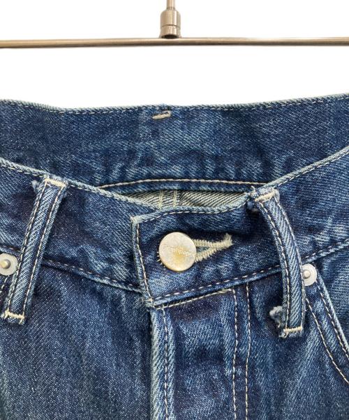 Graphpaper（グラフペーパー）Graphpaper (グラフペーパー) Selvage Denim Five Pocket Tapered Pants -DARK FADE インディゴ サイズ:1の古着・服飾アイテム