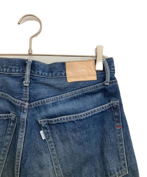 Graphpaper（グラフペーパー）Graphpaper (グラフペーパー) Selvage Denim Five Pocket Tapered Pants -DARK FADE インディゴ サイズ:1の古着・服飾アイテム